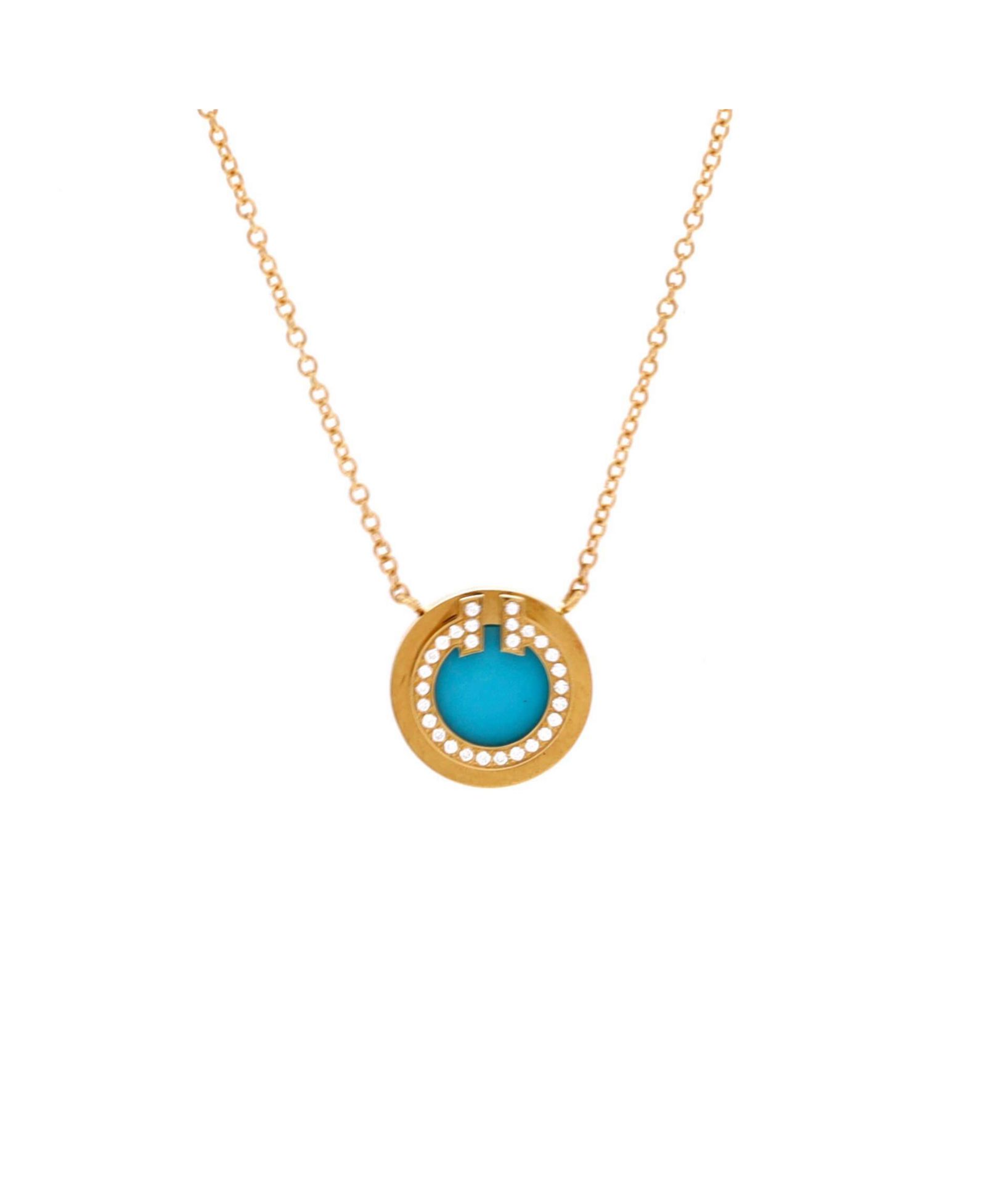 Б/у кулон Tiffany & Co T Circle в виде ожерелья