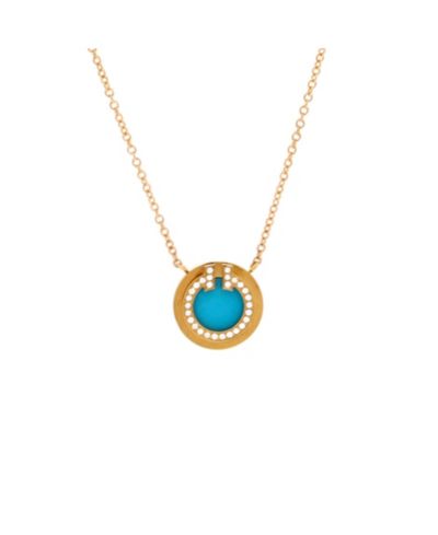Pre-Owned Tiffany & Co T Circle Pendant Necklace