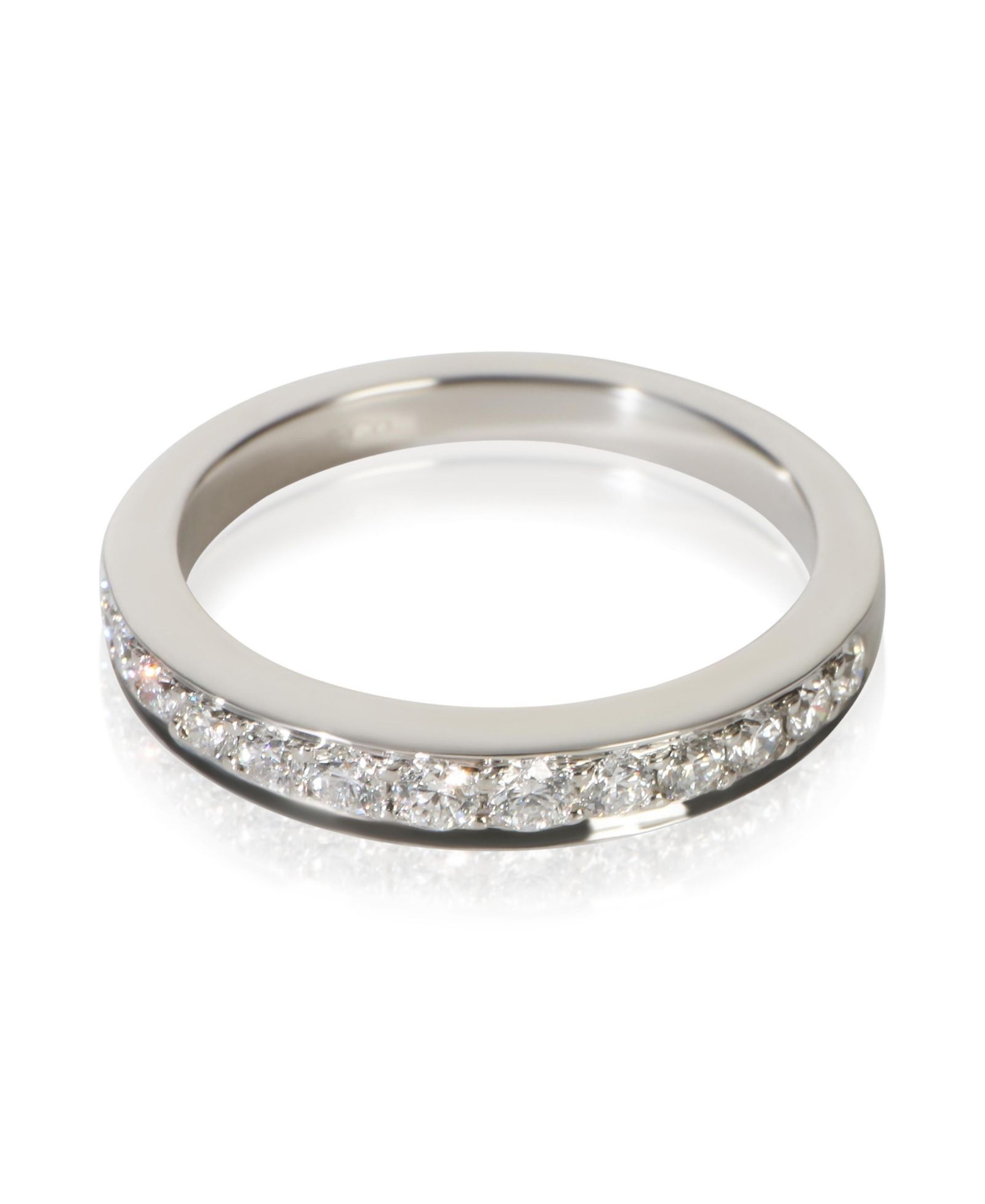 Кольцо Tiffany & Co Platinum Diamond Band Pre-Owned