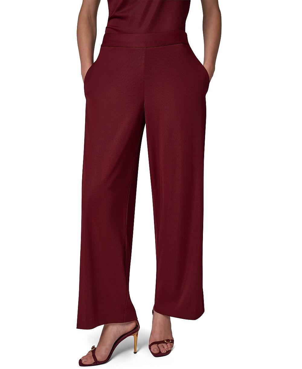 Donna Karan New York Women's Wide-Leg Pull-On Elastic-Waist Knit Pants