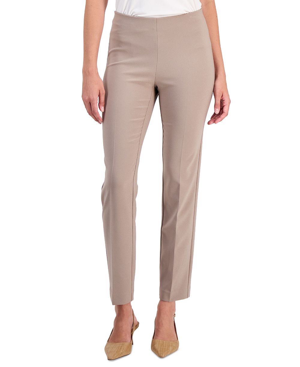 Женские брюки Anne Klein Petite Pull-On Mid-Rise Slim