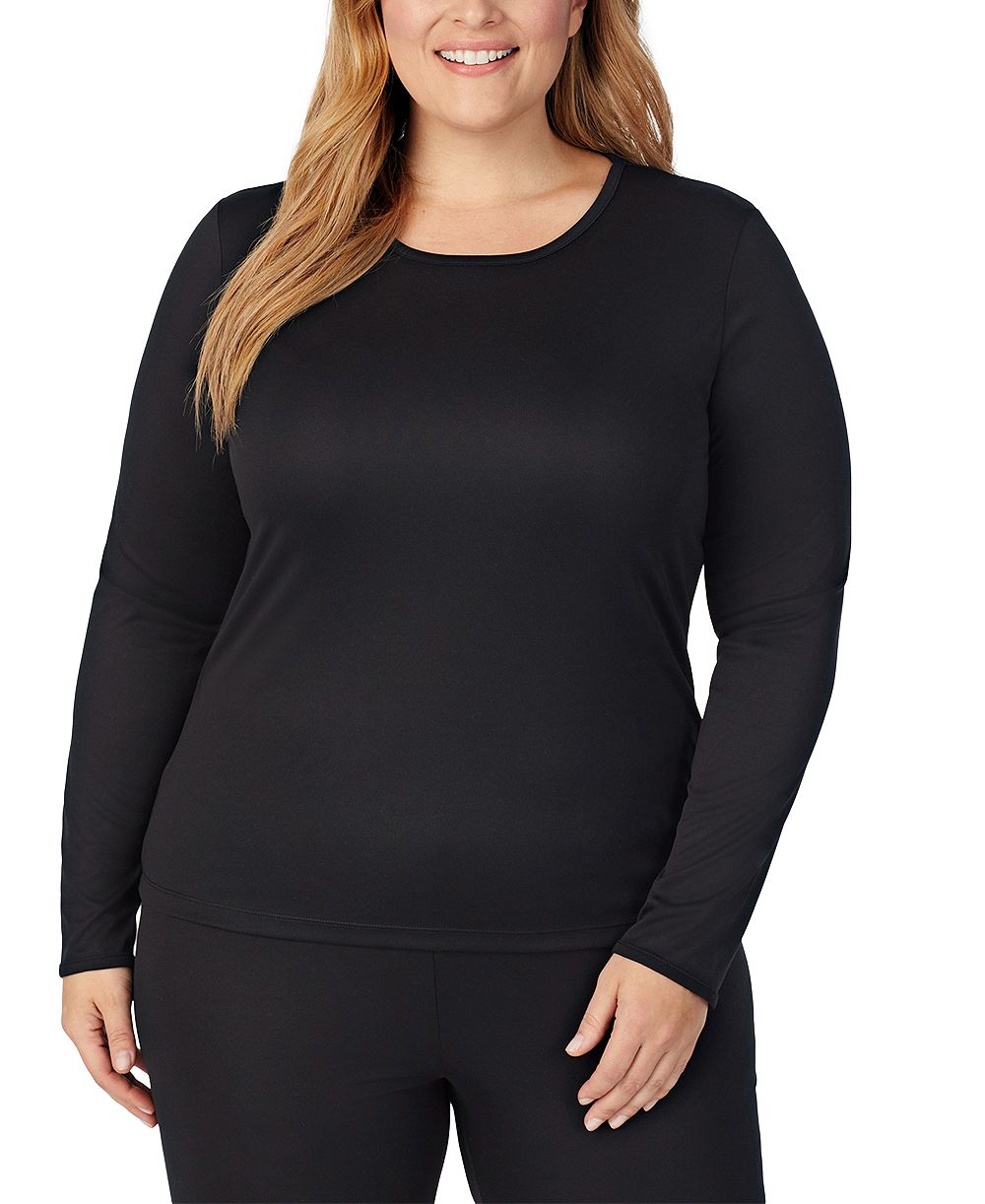 Cuddl Duds Plus Size Climatesmart Long-Sleeve Crewneck Top