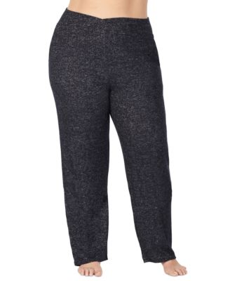 Cuddl Duds женские домашние брюки из мягкого трикотажа большого размера