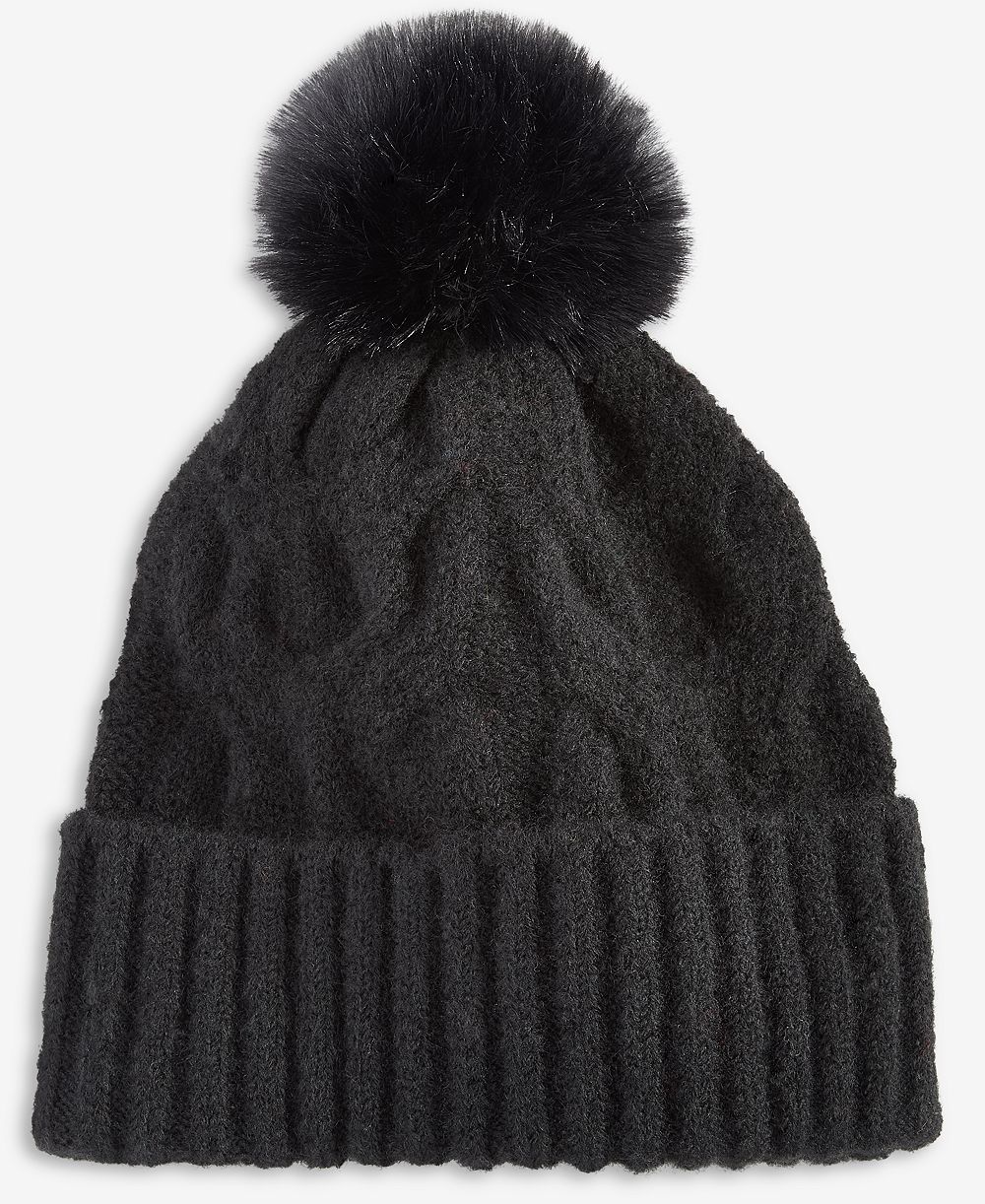 Style & Co Women's Cable Bouclé Knit Beanie, Macy's Exclusive