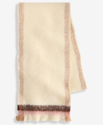 Style & Co Women's Bordered Blanket Wrap with Short Fringe, Macy's Exclusive