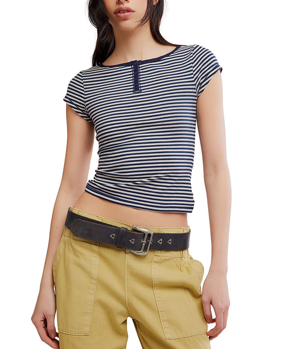 Free People Women's Morning Pages Short-Sleeve Top