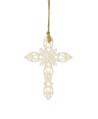 Lenox 2026 Snow Fantasies Cross Ornament