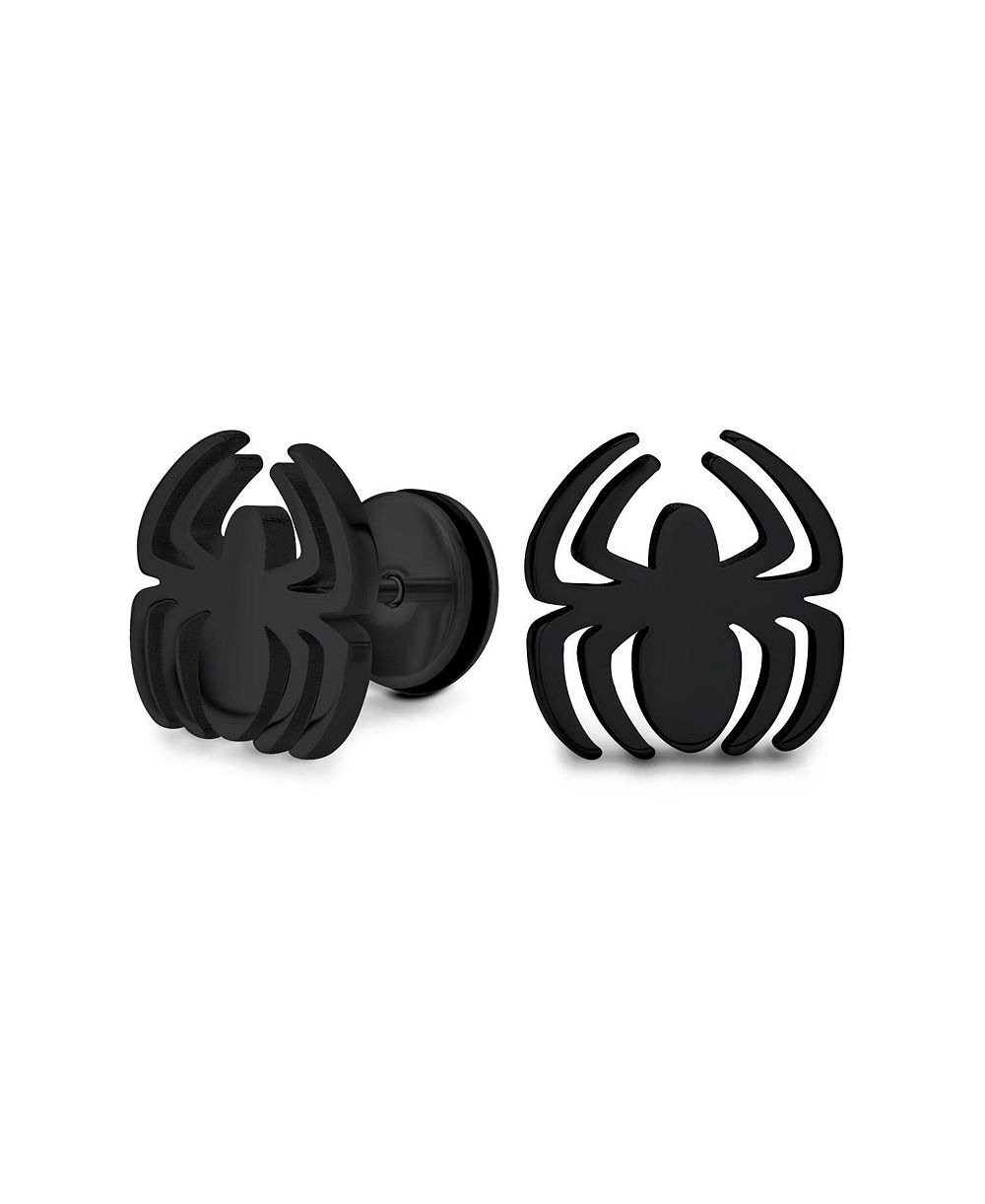 Bling Jewelry серьги-гвоздики Widow Spider Illusion Plug из нержавеющей стали с винтовым креплением