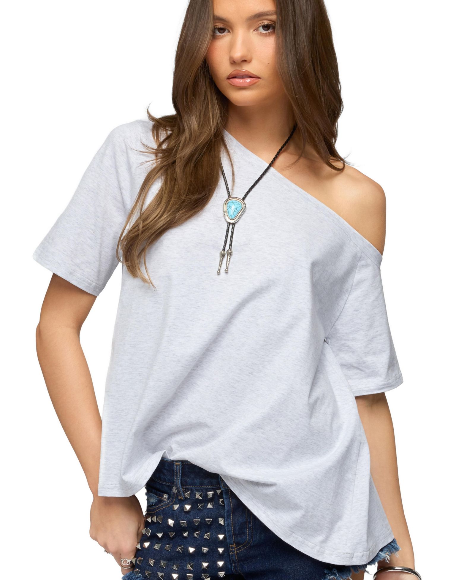 Топ Edikted Women's Miah Off Shoulder Shredded Back