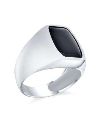 Кольцо Bling Jewelry Classic Traditional с черным ониксом, Sterling Silver