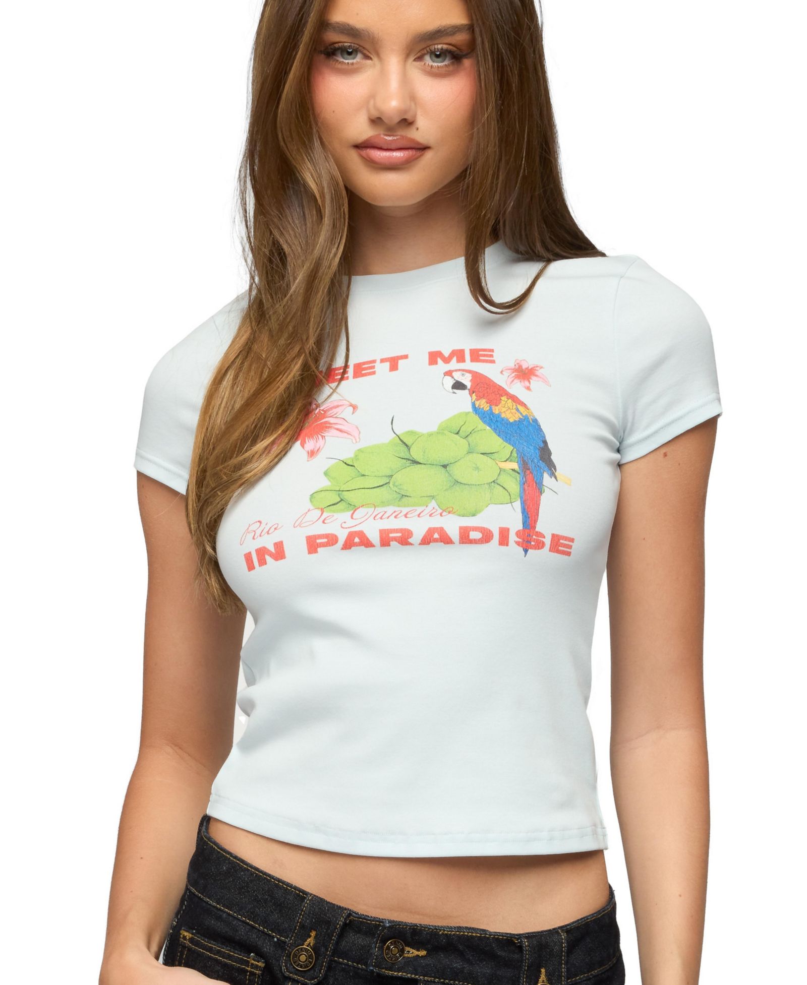 Edikted Women's Meet Me In Paradise T Shirt