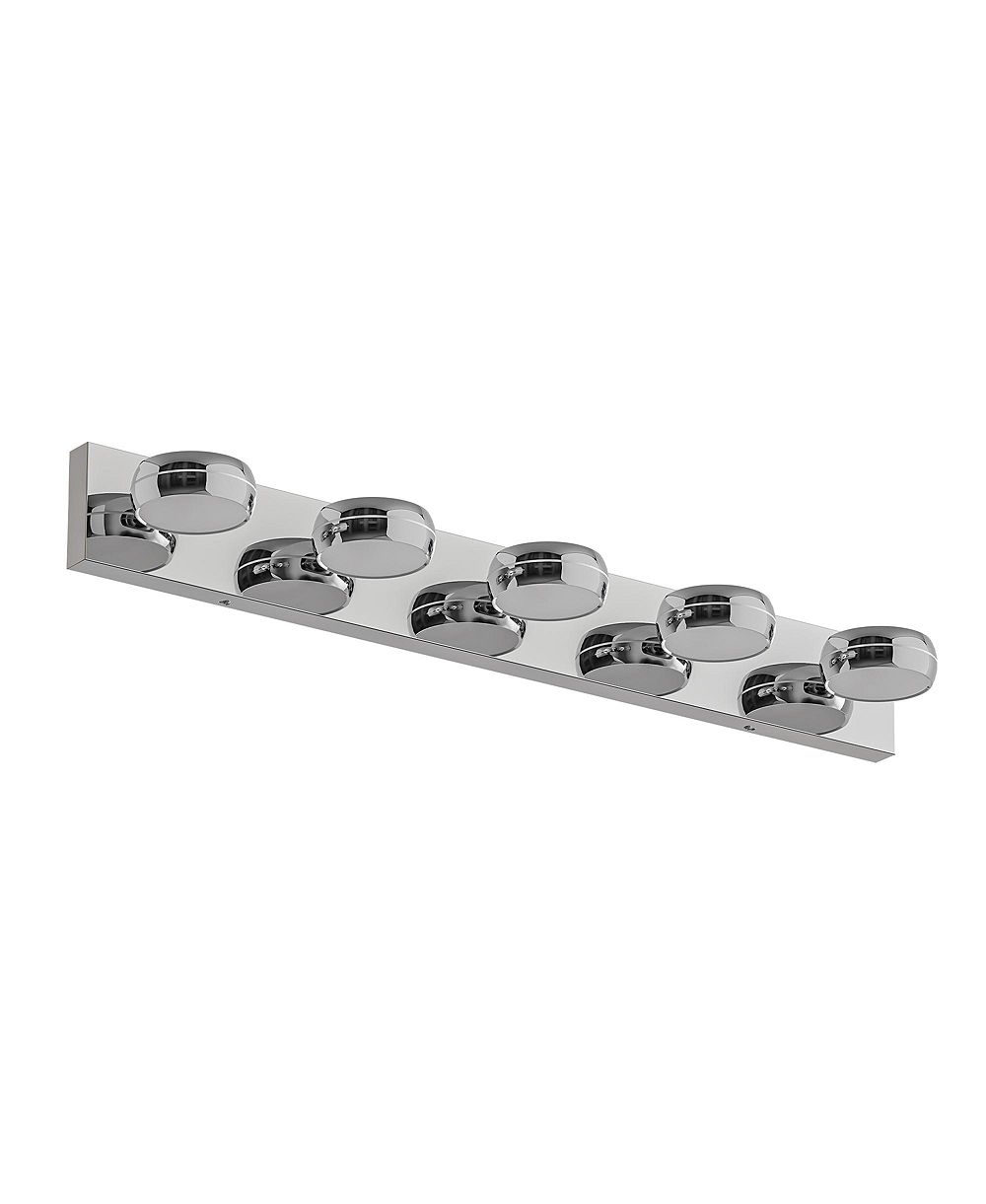 BUSDAYS 5 Light LED Bathroom Vanity Light 35 Inch 18 Watt Modern Wall Light Bar Fixture Over Mirror
