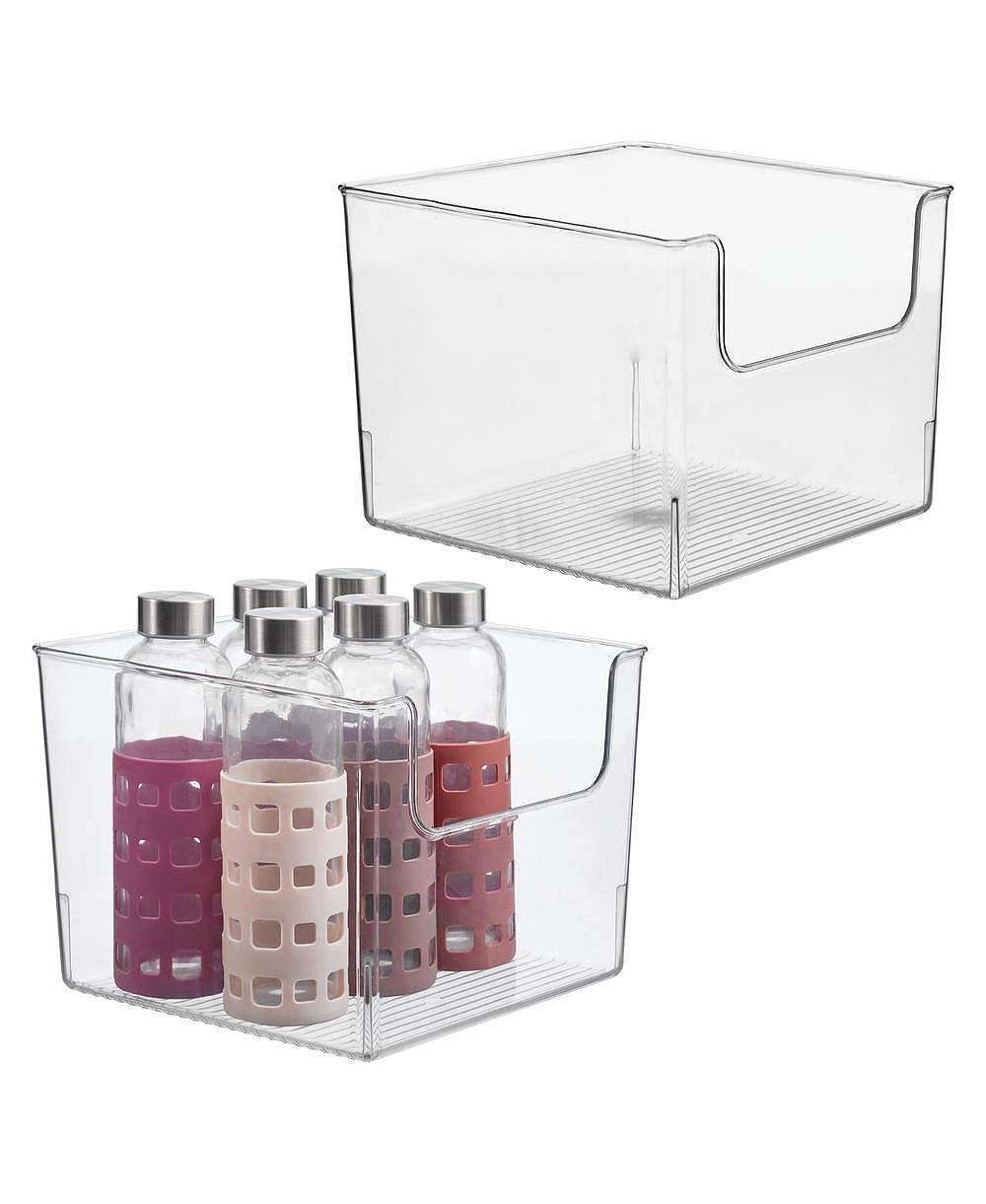 iDesign Open-Front Storage Bin, Set of 2