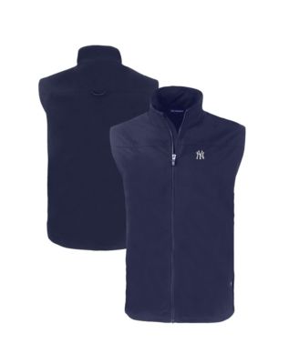 Мужской жилет Cutter & Buck Navy New York Yankees Big & Tall Charter Eco Full-Zip