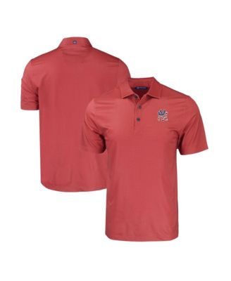 Мужская рубашка-поло Cutter & Buck Red New York Yankees Stars Stripes Big & Tall Pike Eco Tonal Geo Print Stretch