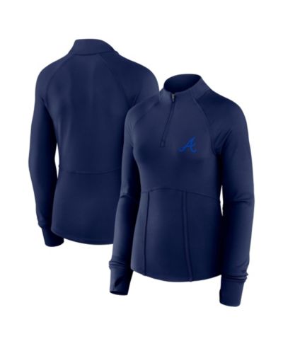Женская толстовка Fanatics Atlanta Braves Elements Raglan Tri-Blend Quarter-Zip