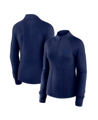 Женская толстовка Fanatics Navy Boston Red Sox Elements Raglan Tri-Blend Quarter-Zip