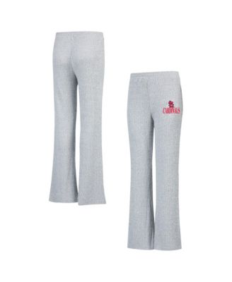 Concepts Sport Women's Gray St. Louis Cardinals Juniper Rib Knit Flare Sleep Pants