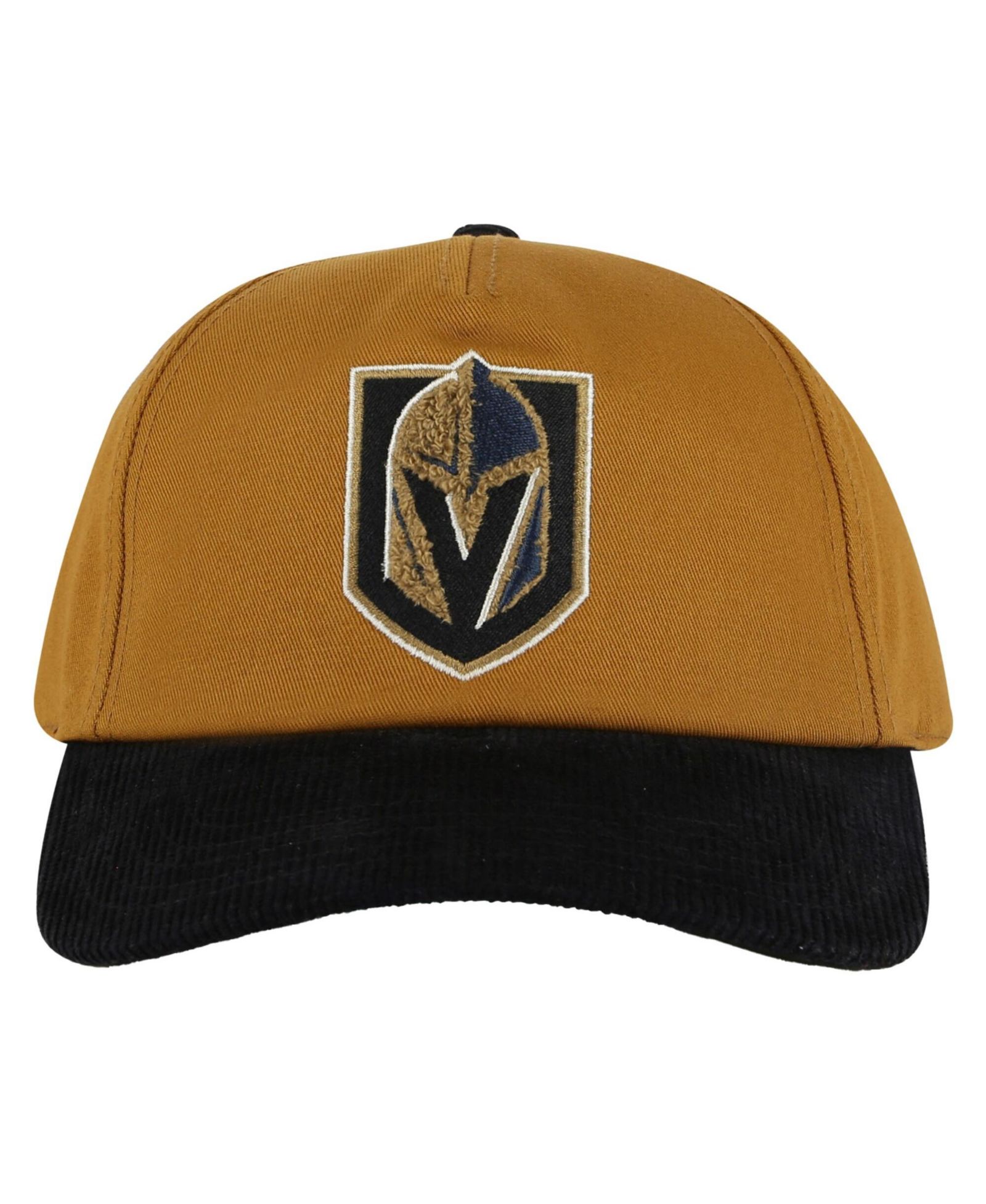 Мужская кепка American Needle Tan/Black Vegas Golden Knights Burnett Adjustable Hat