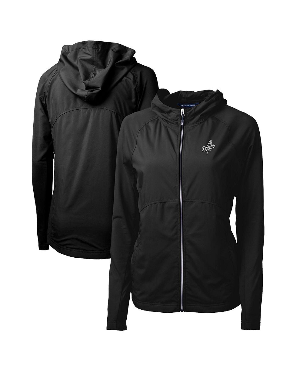 Cutter & Buck Женская худи hybrid raglan full-zip Los Angeles Dodgers Adapt Eco Knit Black
