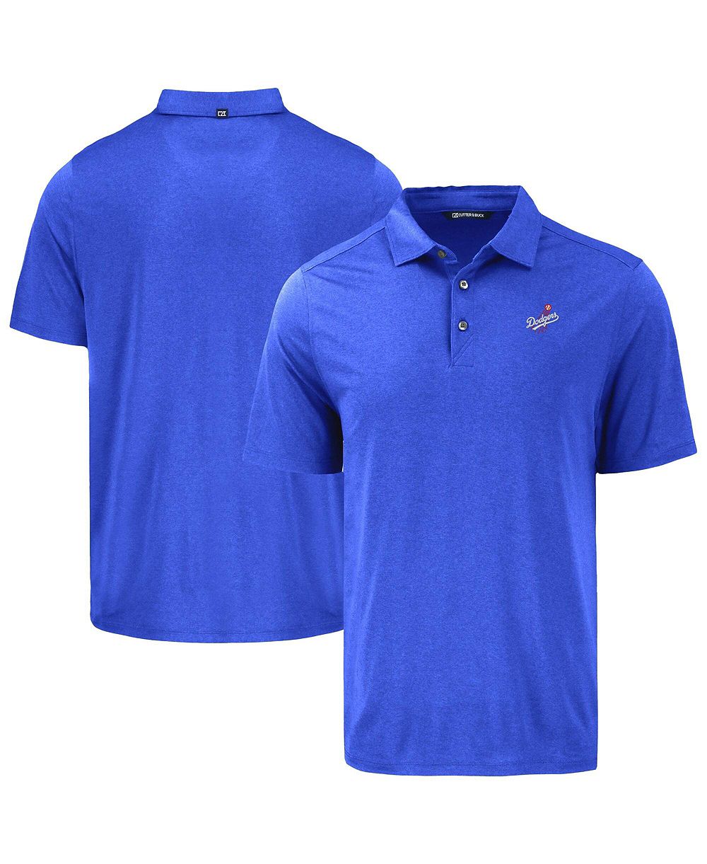 Мужская рубашка Cutter & Buck Blue Los Angeles Dodgers Coastline Epic Comfort Eco Polo