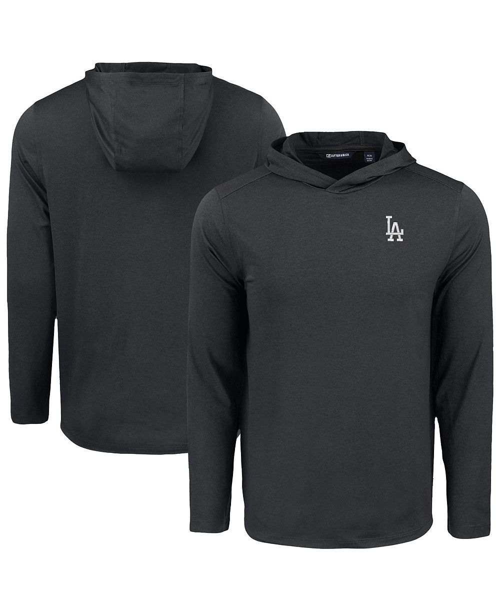Cutter & Buck Men's Black Los Angeles Dodgers Coastline Epic Comfort Eco Hoodie Long Sleeve T-Shirt