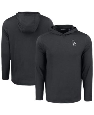 Cutter & Buck Men's Black Los Angeles Dodgers Coastline Epic Comfort Eco Hoodie Long Sleeve T-Shirt
