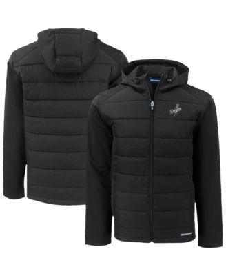 Мужская куртка Cutter & Buck Black Los Angeles Dodgers Evoke Hybrid Eco Softshell Full-Zip Hooded