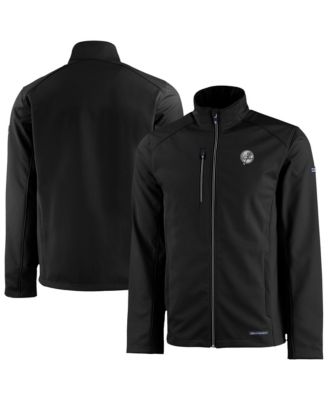 Cutter & Buck Мужская черная куртка New York Yankees Evoke Eco Softshell Full-Zip