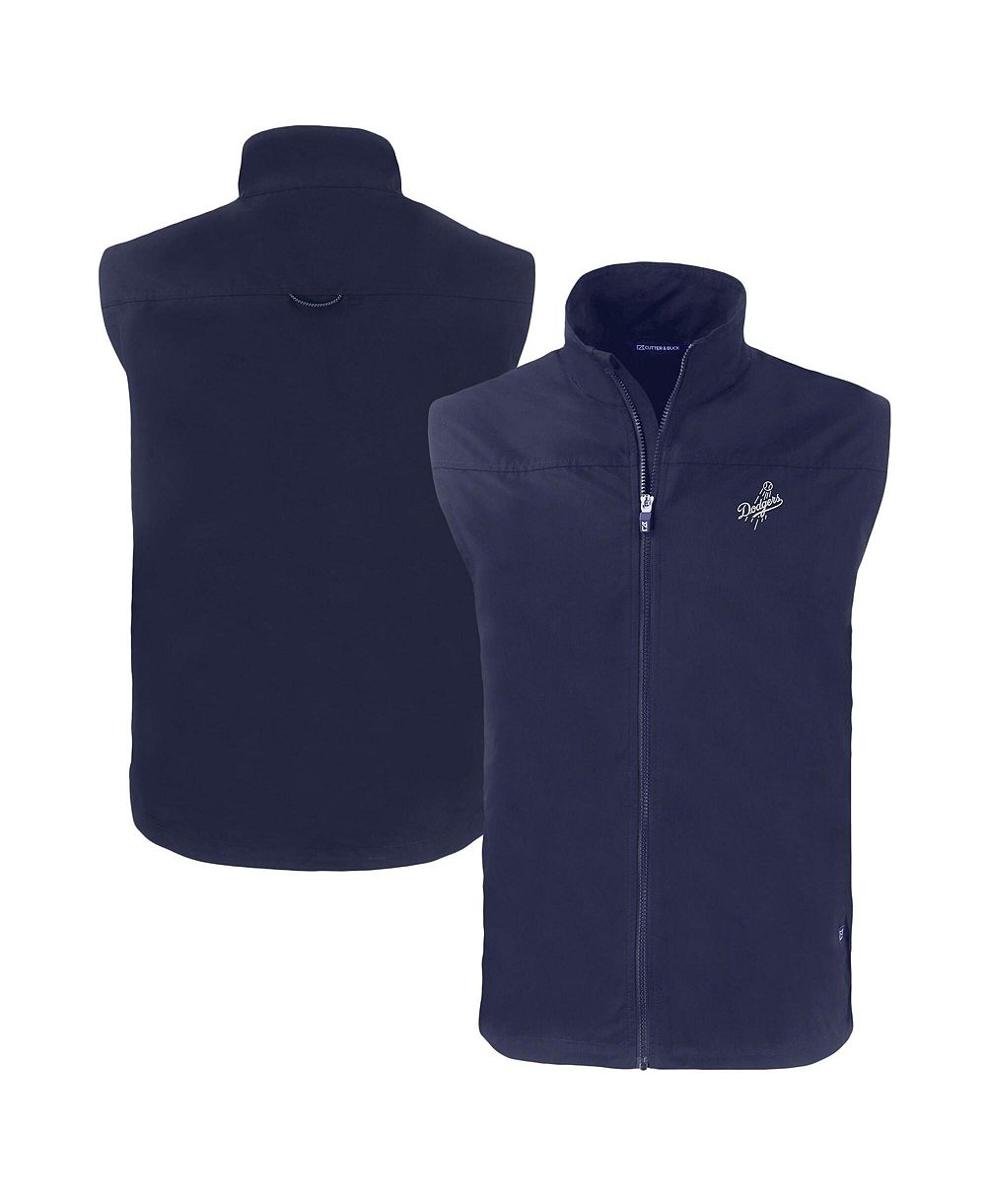 Cutter & Buck Men's Navy Los Angeles Dodgers Big & Tall Charter Eco Full-Zip Vest