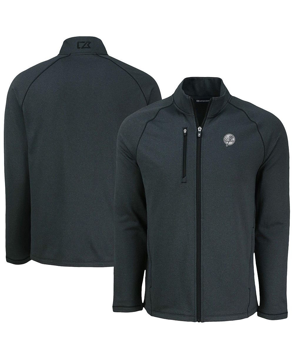 Cutter & Buck куртка Raglan Full-Zip из эко-флиса New York Yankees Peshastin, черная, мужская