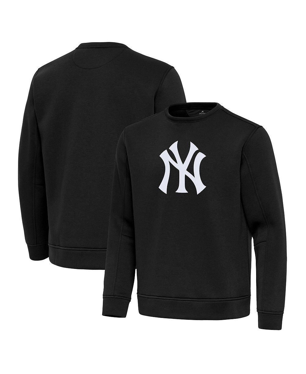 Мужской свитшот Antigua Black New York Yankees Relevant Lightweight Pullover