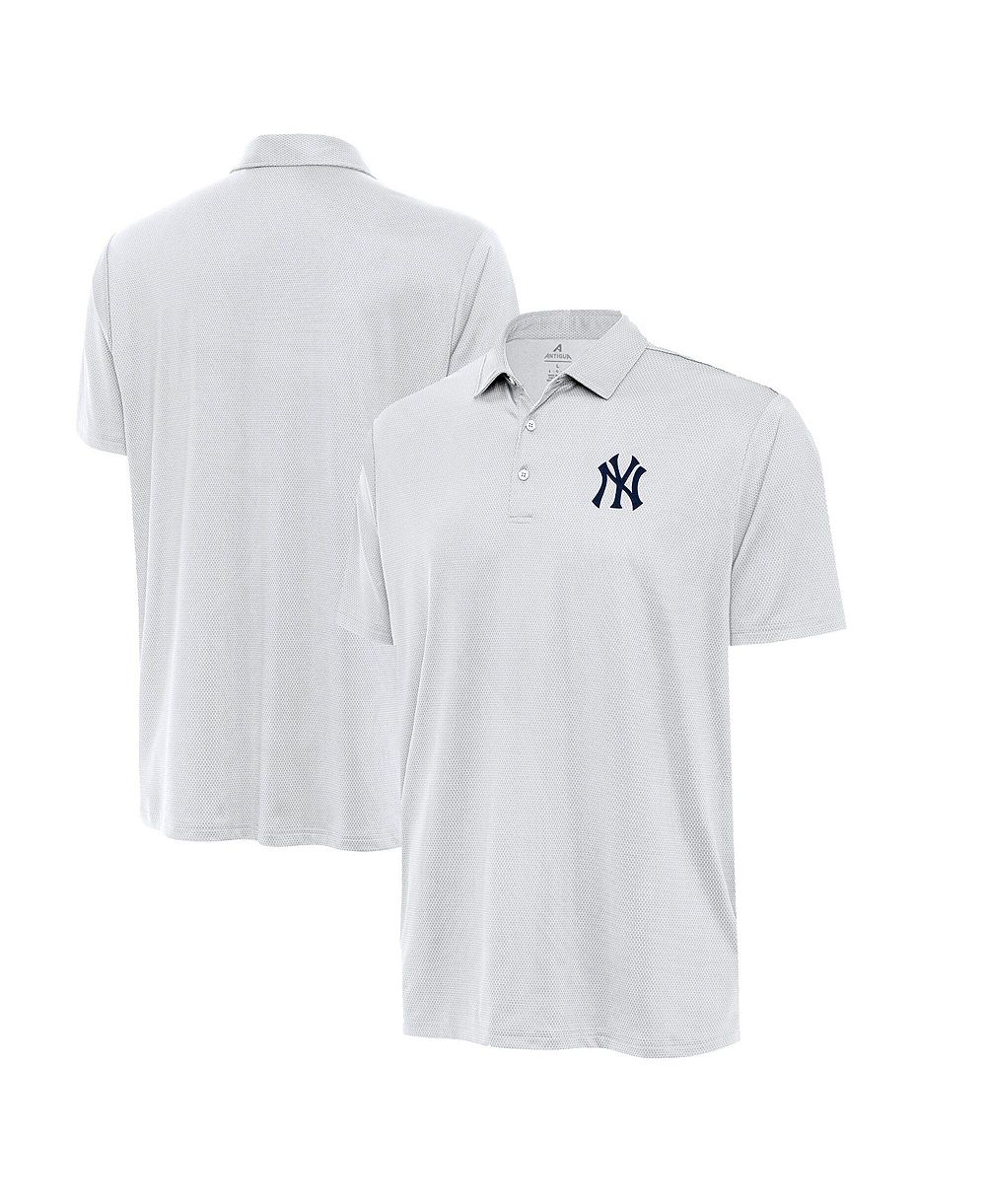 Antigua Men's White New York Yankees Eclipse Polo Shirt