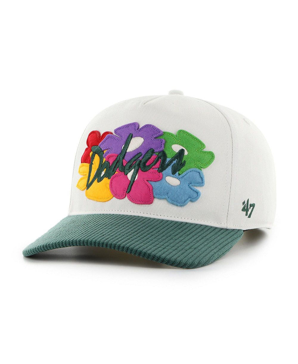 '47 Brand Men's White/Green Los Angeles Dodgers Flora Gallery Hitch Adjustable Hat