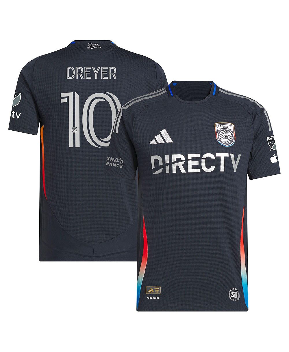 Adidas Men's Anders Dreyer Navy San Diego FC 2025 State of Flow On-Field Authentic Jersey