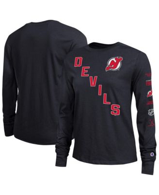 Champion Women's Black New Jersey Devils 2-Hit Long Sleeve T-Shirt