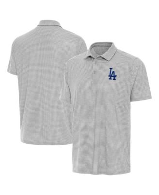 Antigua Мужская серая рубашка-поло Los Angeles Dodgers Replica