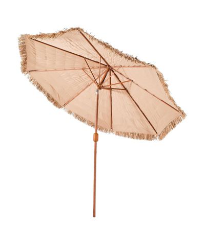 COZITO Tiki Umbrella,  Thatched Patio Umbrella with Tilt and 8 Metal Ribs
