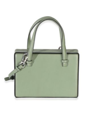 Pre-Owned Loewe Green Calfskin Top Handle Postal Bag