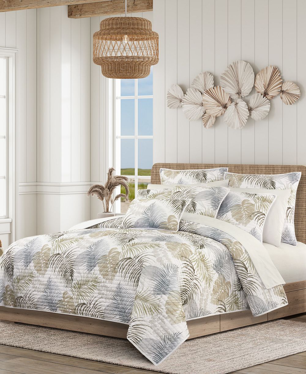 Salt Life Hatteras Floral 3-Piece Quilt Set, Full/Queen