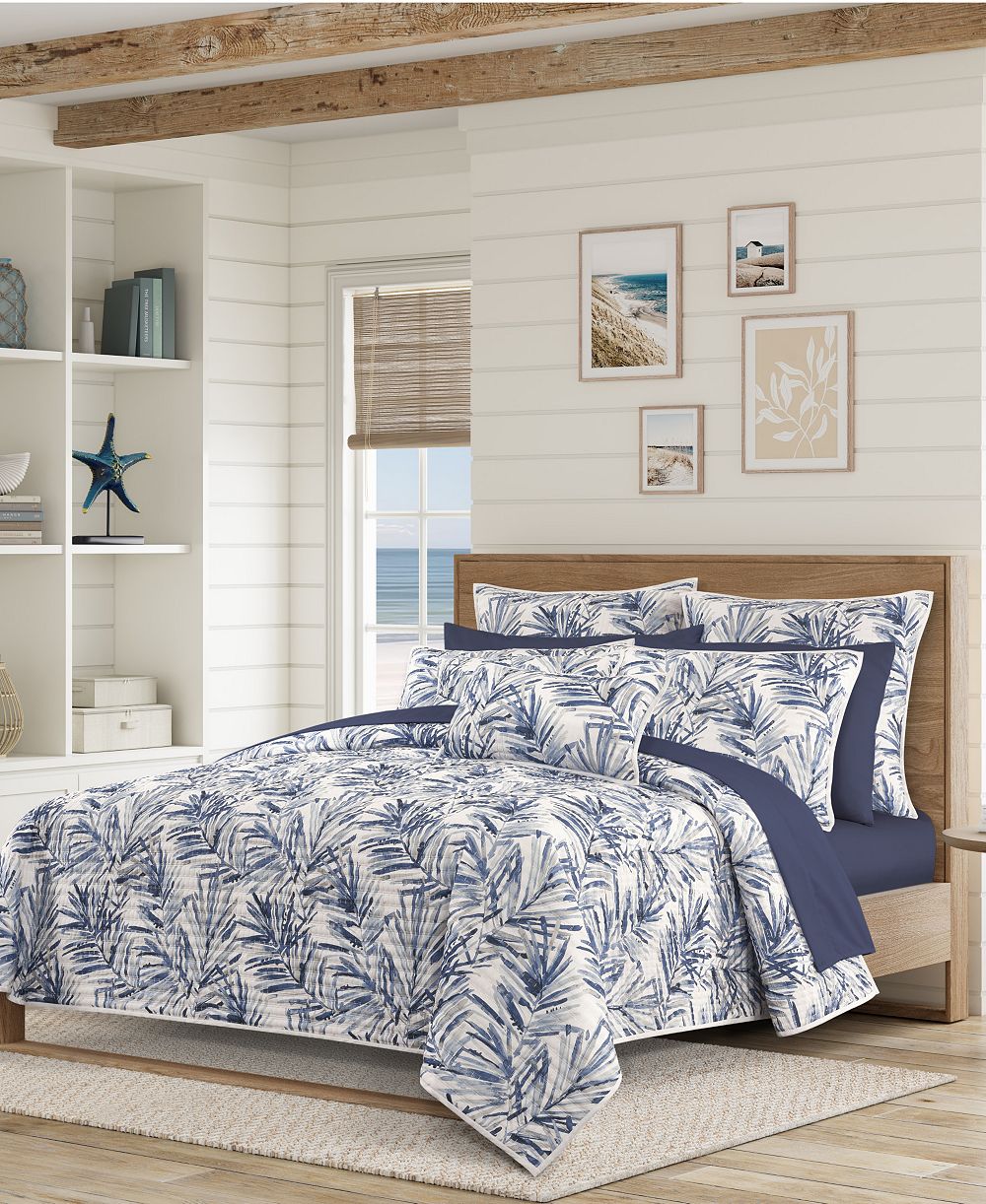 Salt Life Palm Beach Floral 3-Piece Quilt Set, King/California King