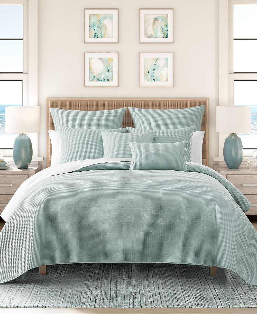 Salt Life Stillwater Solid 3-Piece Quilt Set, King/California King