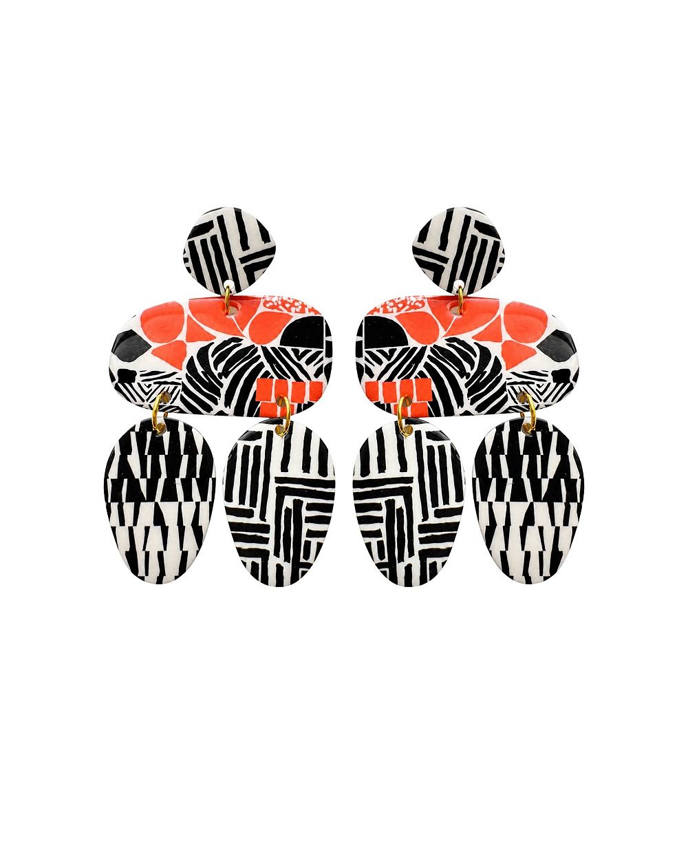 Swanky Designs серьги Quinn Modern Statement