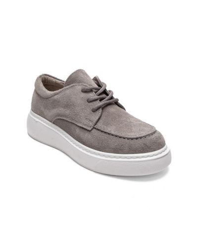 Forever & Always Shoes Women's Mareon Leather Lace Up Sneaker