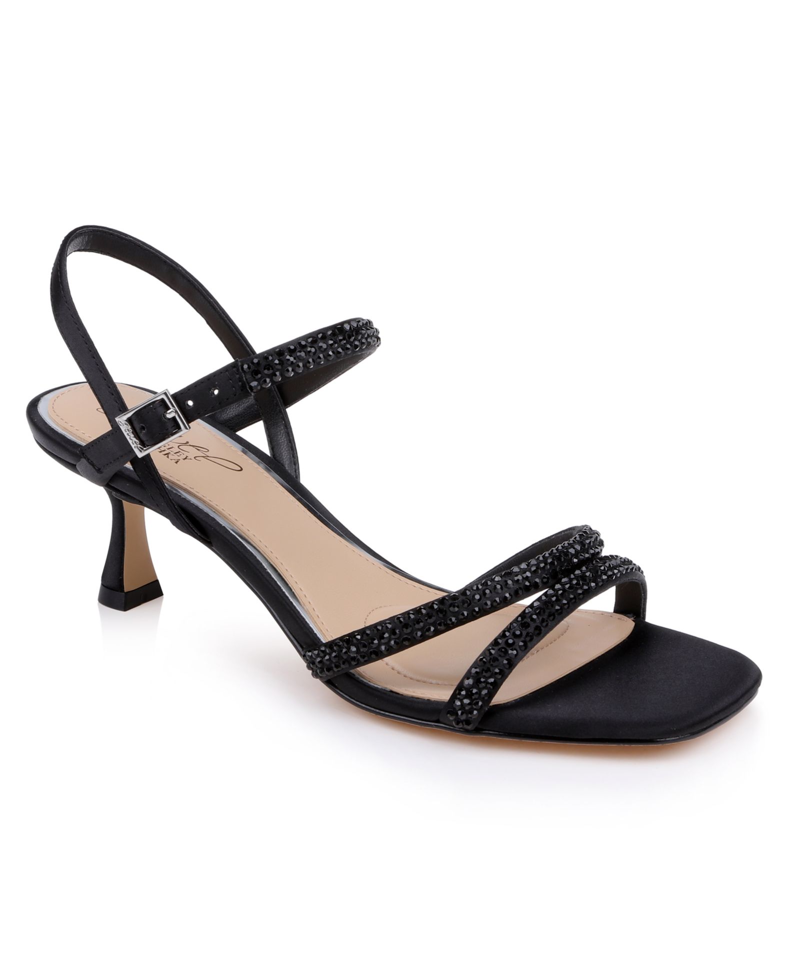Jewel Badgley Mischka Women's Zianna Square Toe Dress Sandals