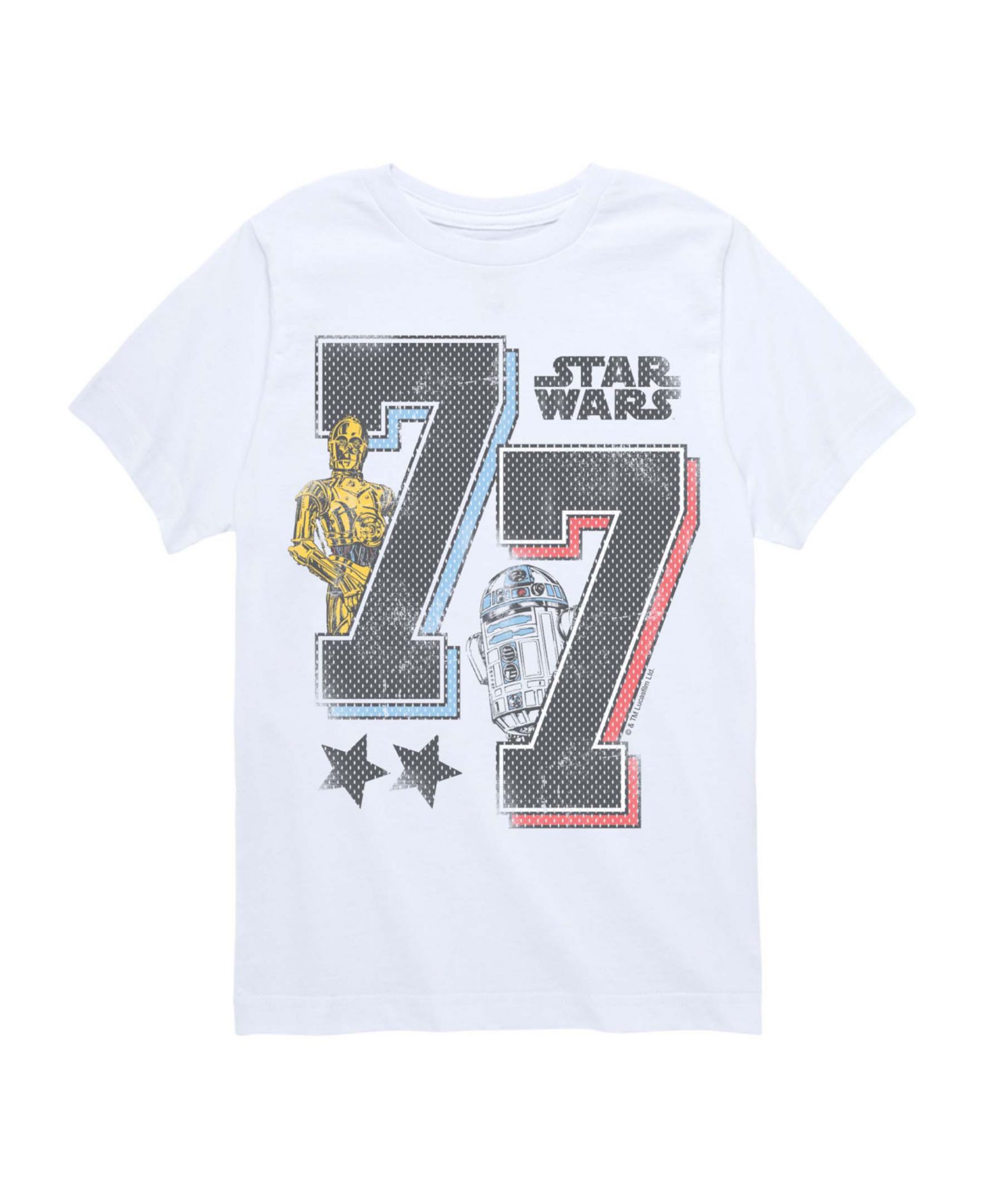 Детская футболка Hybrid Star Wars C-3PO and R2D2 Sporty Short-Sleeve Graphic