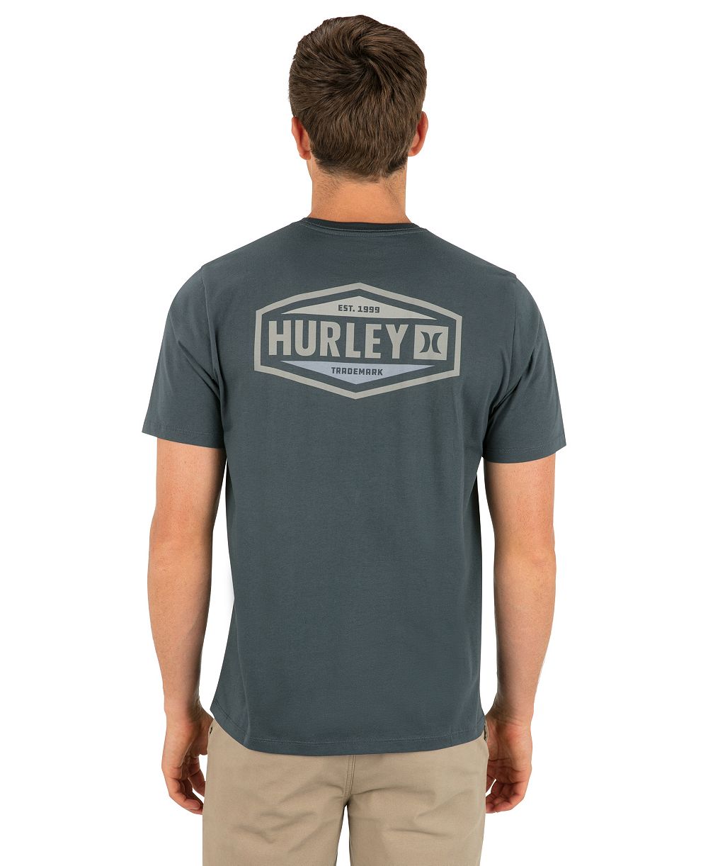 Hurley Men's Industry Artwork At Top Left Chest Regular-Fit T-Shirt