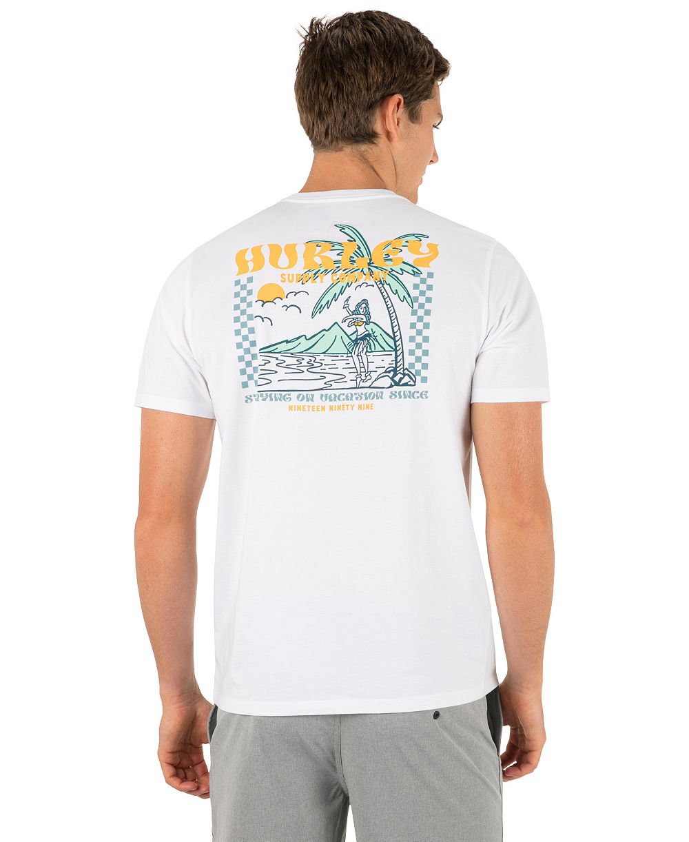 Мужская футболка Hurley для отдыха с коротким рукавом