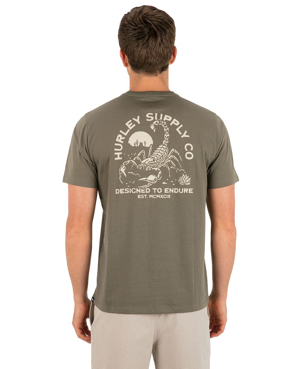 Hurley Мужская T-shirt с логотипом на левой стороне груди
