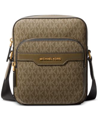 Michael Kors мужская маленькая сумка через плечо Hudson с фирменным логотипом Signature